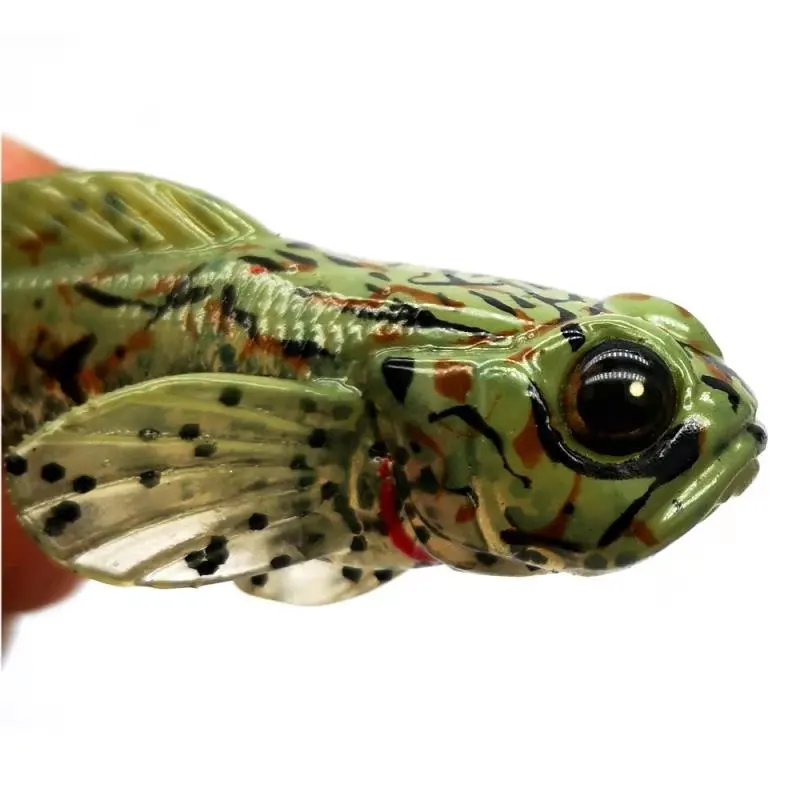 5 unids/pack 75mm 9,3g Goby cebo de pesca suave 0,33 oz 3 pulgadas Swimbait diseño de alta calidad Softbait cebo de pesca de fábrica - imagen 3