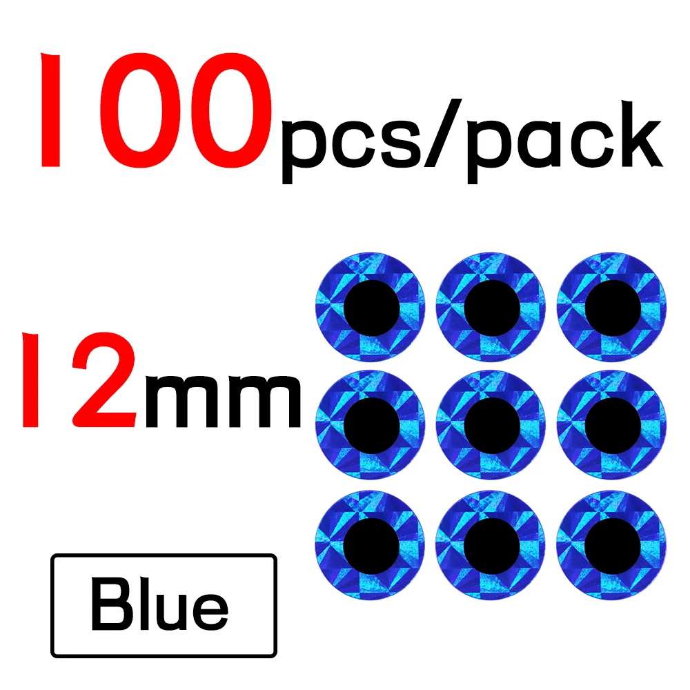 12mm Blue 100pcs