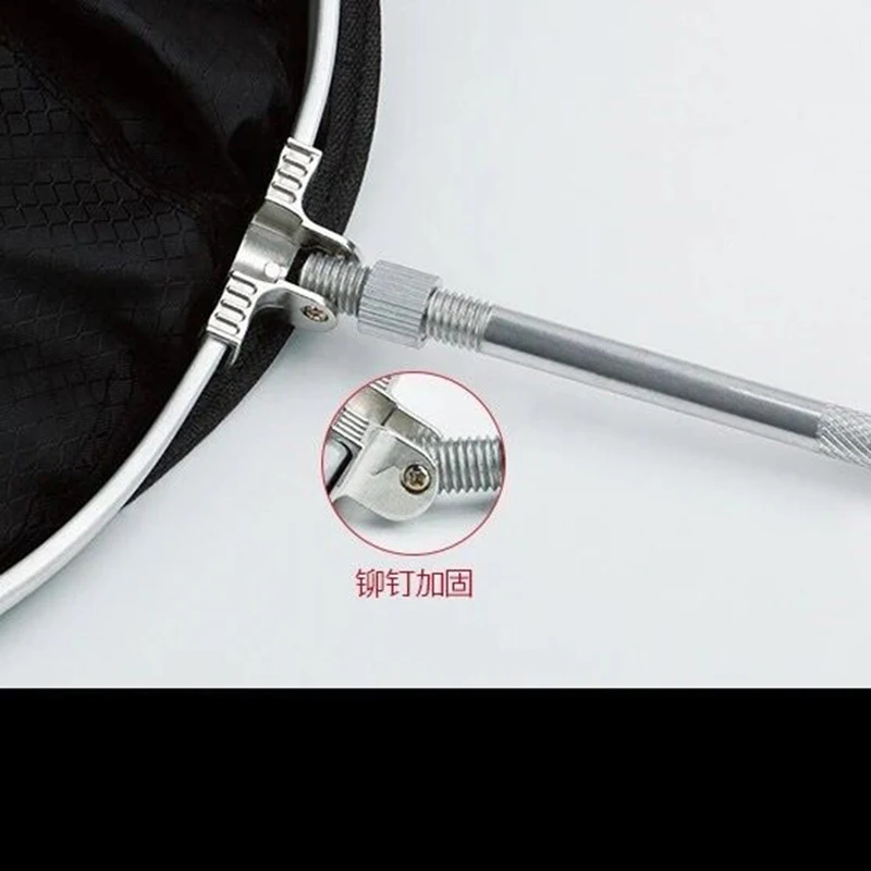 Red de pesca plegable de 2M/2,5 M/3M/4M, trampa de 25cm -45cm, Red de inmersión, jaula de almacenamiento, cesta viva, malla, anillos dobles de acero inoxidable - imagen 4