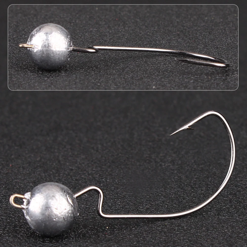 Anzuelos de pesca con manivela ancha, accesorios de pesca Jigging, cabeza de plantilla expuesta, 3,5g, 5g, 7g, 10g, 10 unids/lote por paquete - imagen 5