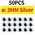 50pcs 3MM Silver