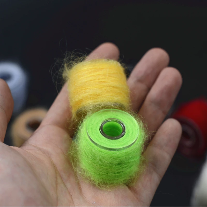 CONTEMPLATOR 12 colores sanguijuela hilo de mohair caddis Nymph cuerpo trenzado pelo de angora atado de moscas serpentinas de hilo materiales de pesca con mosca - imagen 5