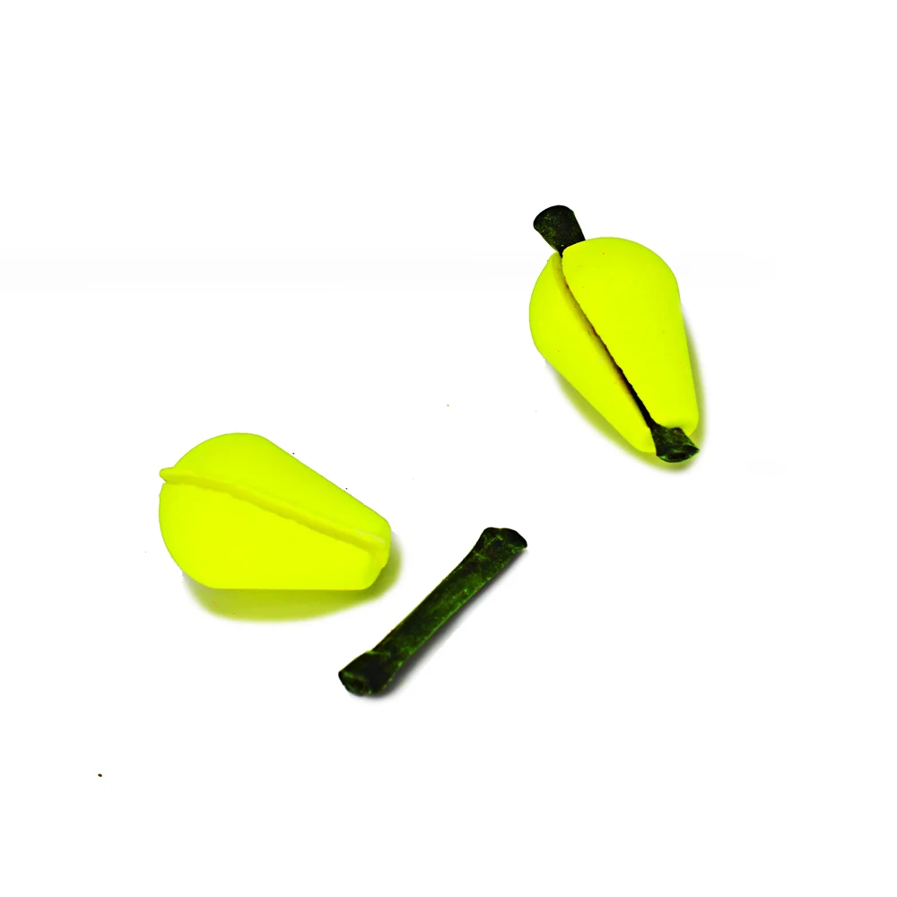MNFT 10 Uds flotador de espuma lágrima indicador de huelga fluorescente amarillo rojo flotador de espuma tipo Clip accesorios de flotador de pesca con mosca - imagen 4
