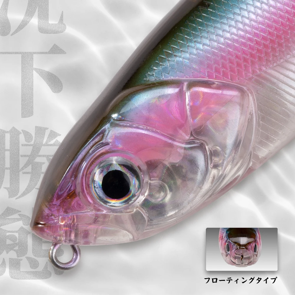 Hunthouse WTD-señuelo de pesca con lápiz, 100, 120mm, 19 y 32g, cebo duro Artificial flotante, Wobbler de superficie para aparejos de pesca azul y lubina - imagen 5