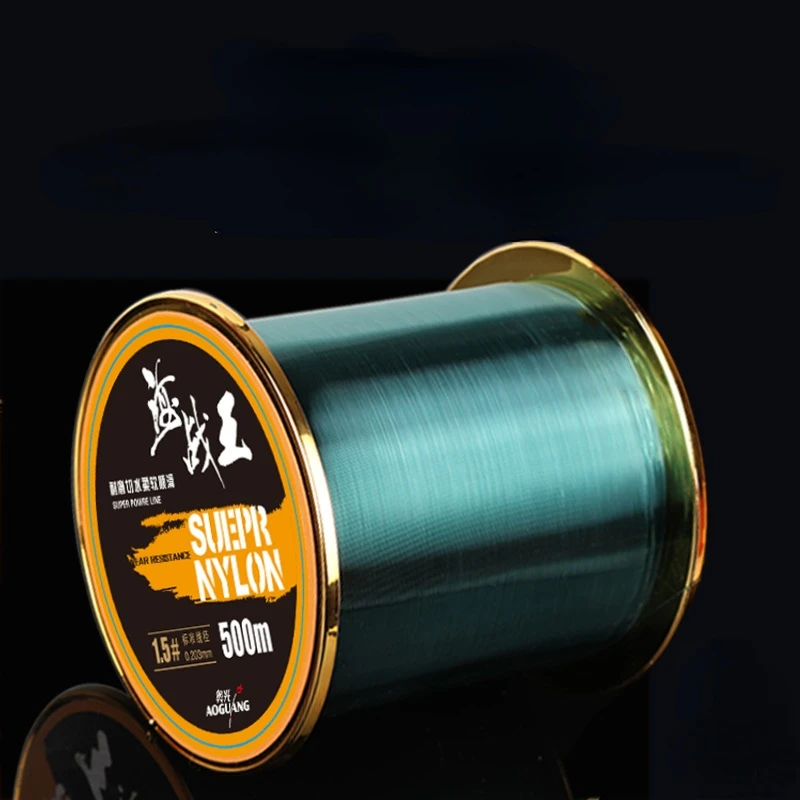 Señuelo de línea de pesca de 500m, línea principal supersuave, línea fuerte de nailon, poste de mar, multicolor, accesorios de pesca - imagen 3