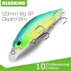 BEARKING 120mm 18g – Señuelo minnow cebo duro calada 1-1.8m