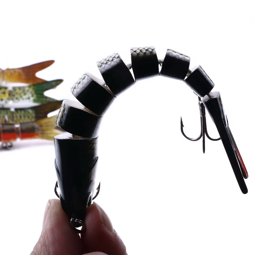 Señuelos de pesca Swimbait cebo duro realista 137mm 27g señuelo con anzuelo triple señuelos multiarticulados para lubina trucha carpa aparejos de pesca - imagen 3