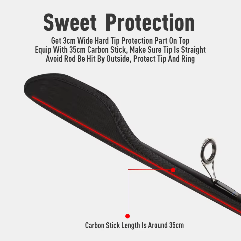 Funda LEYDUN para cañas de pescar – 95-155cm ajustables - imagen 4