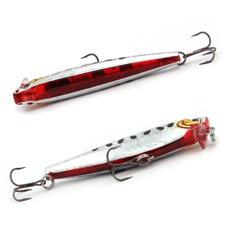 Cebo de pesca duro de pececillo que se hunde, Wobbler de calidad, Señuelos de Pesca de lubina y Lucio, 55mm, 5,5G, nuevo - imagen 3