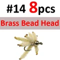 8PCS Brass SIZE 14