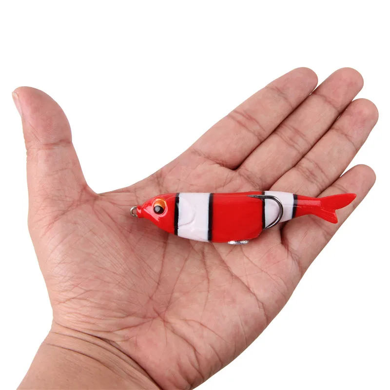 Señuelos de Pesca de silicona blanda, cebo de rana con doble gancho para trucha, lubina, 12,4g, 5 unids/caja - imagen 5