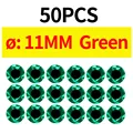 50pcs 11MM Green