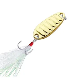 Señuelo giratorio de Metal dorado y plateado, 1,5G, 3G, 7G, 10G, 15G, 20G, Señuelos de Pesca de lentejuelas, cebos duros artificiales, aparejos de pesca de Lucio