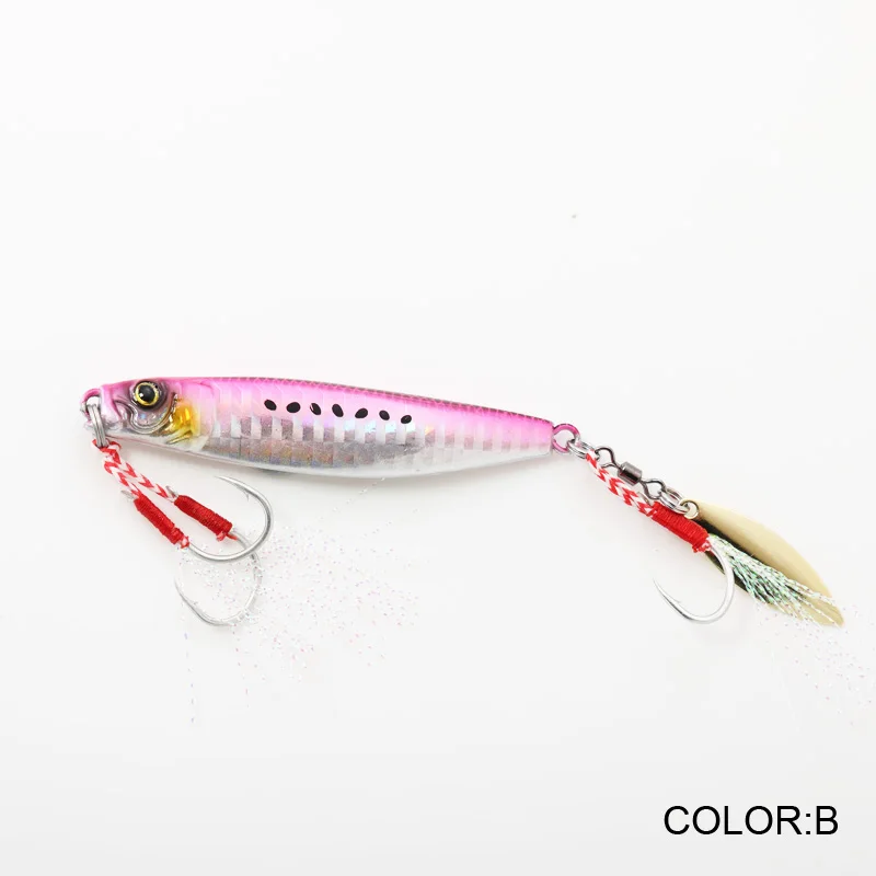 Cebo de plantilla de Metal que se hunde, señuelo de Pesca de trucha, de paso lento, Wobbler, 75mm, 40g, 6 colores, 9032 - imagen 2