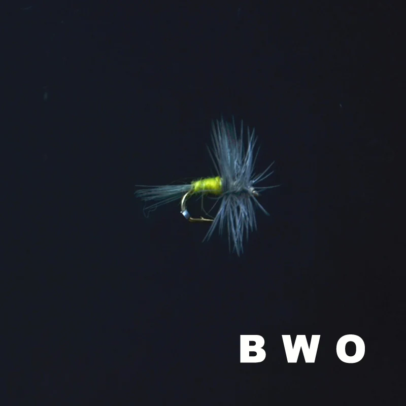 5 piezas 16 #   BWO/14 #   Baetis paracaídas moscas secas simulando Baetis/ninfas 2 estilos superficie surtida agua cebo de pesca con mosca de uso común - imagen 2