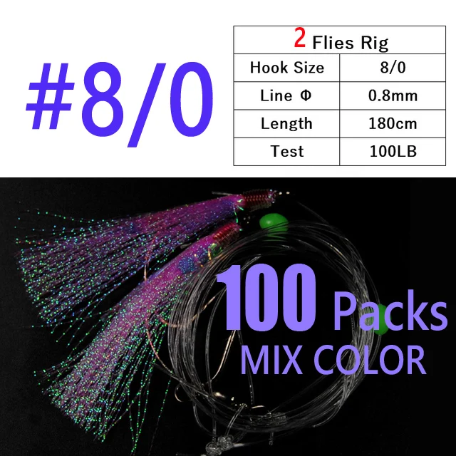 100packs 2 hooks 8l0