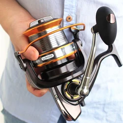 Carrete de pesca metálico Long Cast - Serie 3000-9000