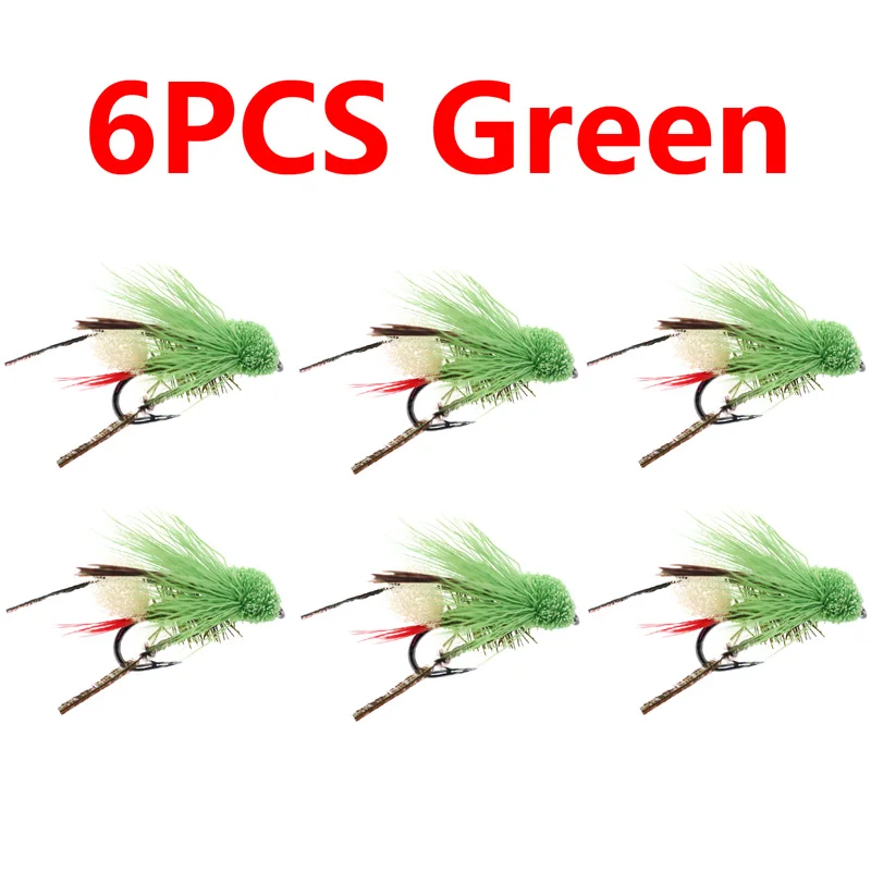 6pcs green
