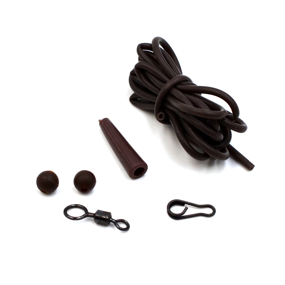 MNFT 5M camuflaje trenzado carpa línea Weed Effect Rigs 25 35 45Lb carpa Hair Rig imita naturaleza Weed Wire pesca aparejos línea - imagen 5