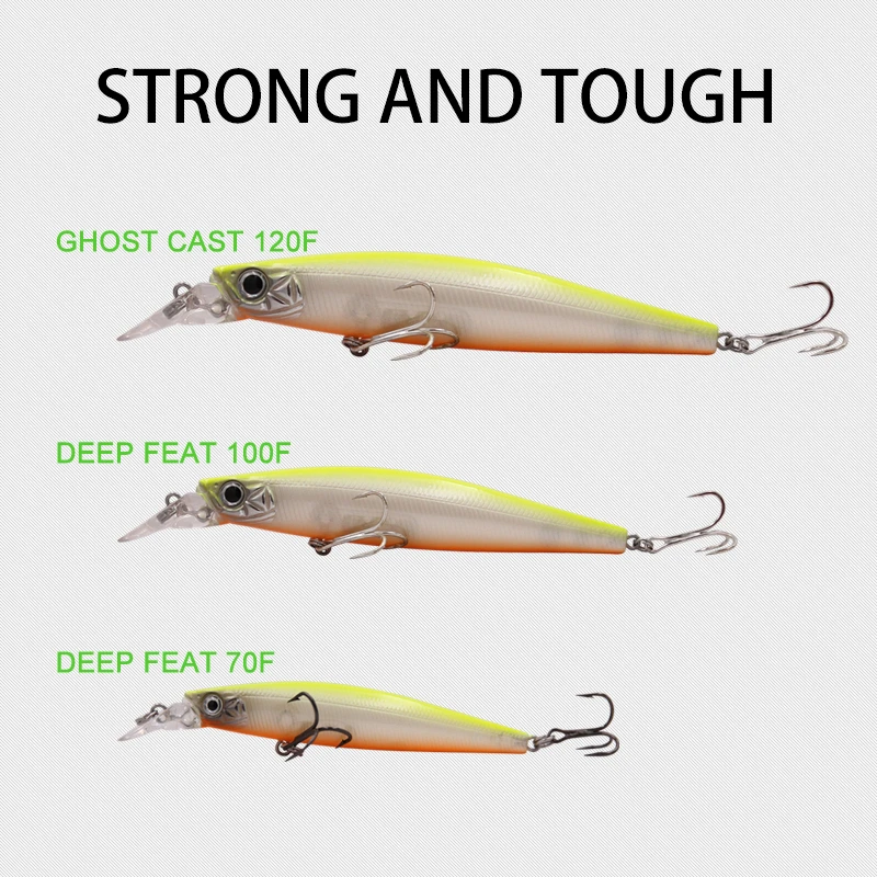 Wondershot A02 70/100/121mm 5,2/15,6/26,3g Señuelos de Pesca pececillo señuelo de Pesca flotante cebo Artificial duro aparejos de Pesca - imagen 2