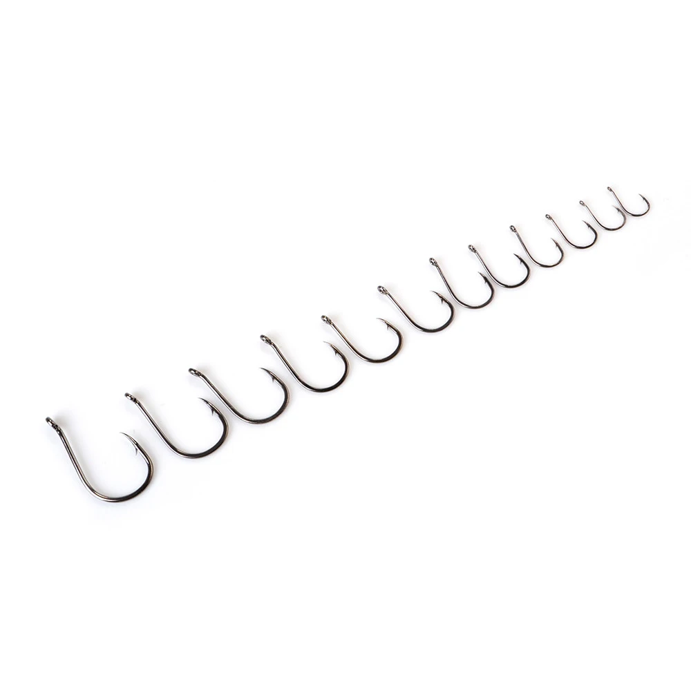 FTK-anzuelo de pesca de lubina con púas de acero al carbono, alimentador de carpa anillado, artículos de pesca en hielo, 1-3 paquetes - imagen 4