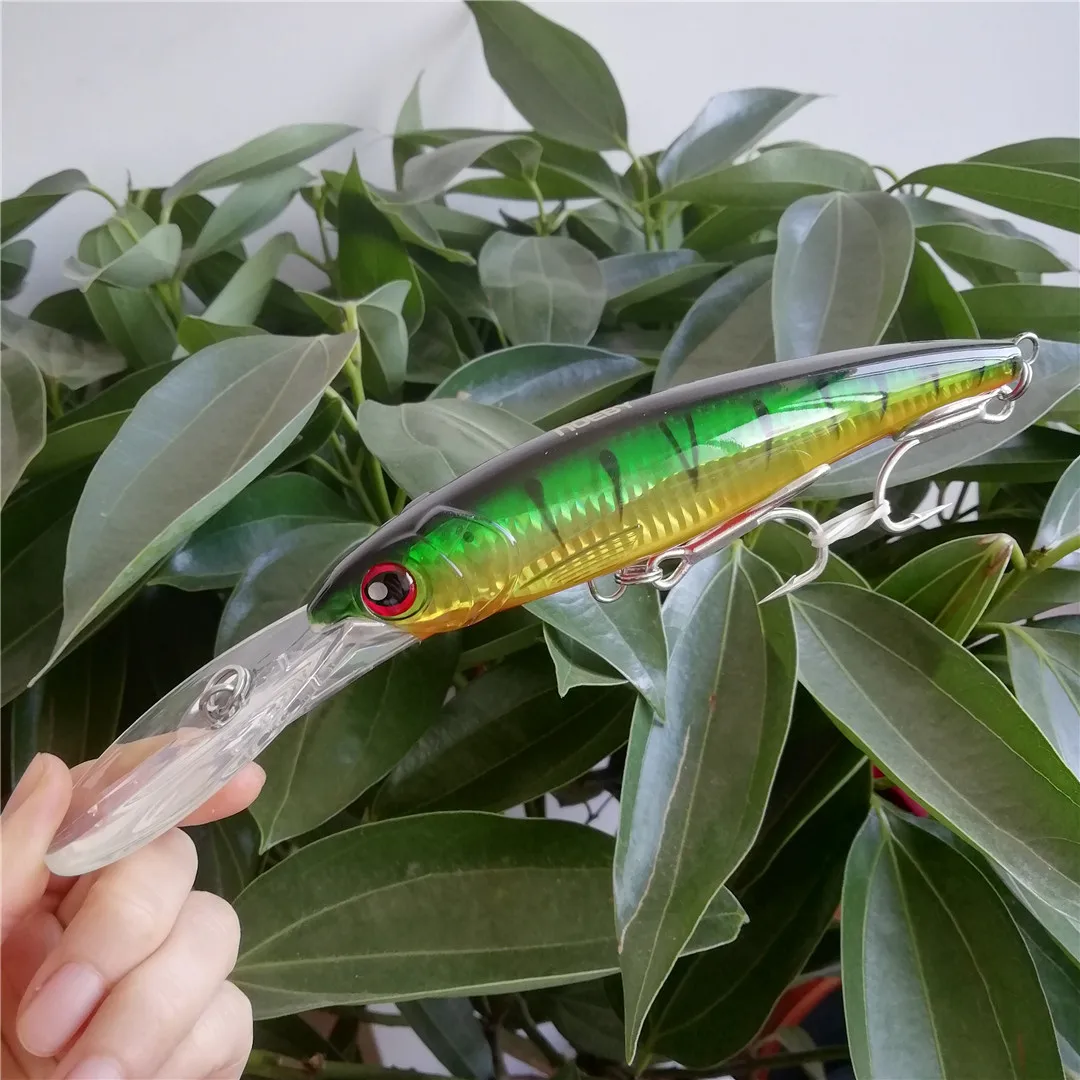 NOEBY 3 uds pececillo grande 12cm 30g flotante 0-5m señuelo de pesca Trolling Isca Artificial Crankbaits cebo duro para carpa aparejos de pesca de mar - imagen 3