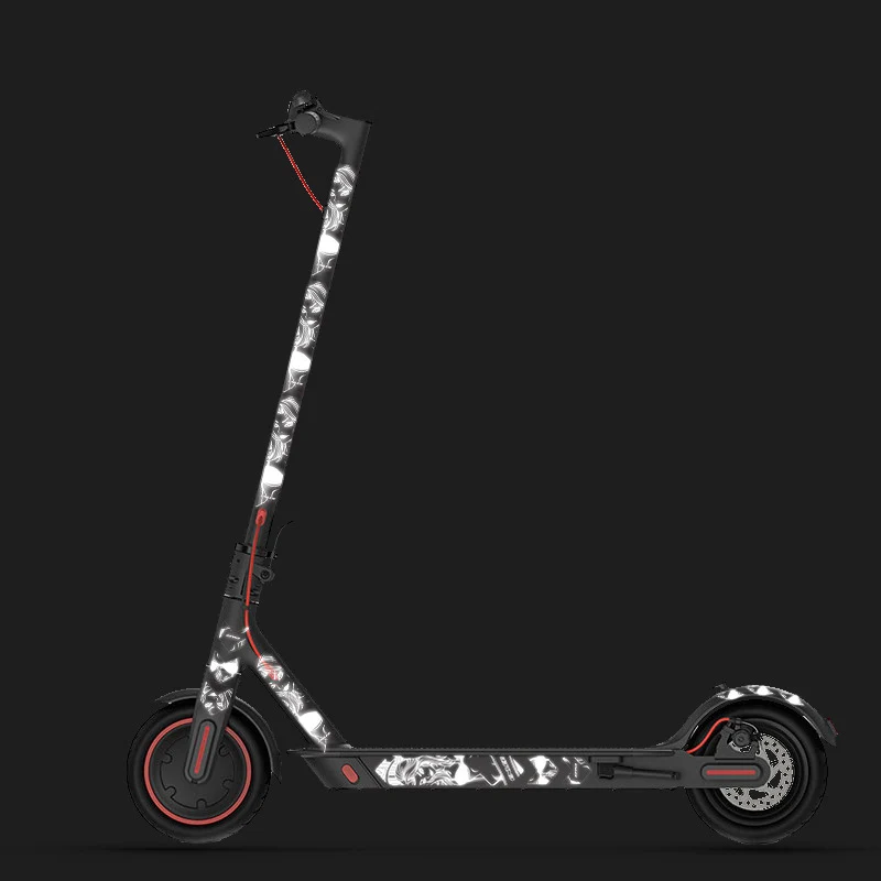 Pegatinas reflectantes para patinete eléctrico, película de marco de bicicleta, protector impermeable antiarañazos, luz de advertencia para bicicleta de montaña y carretera - imagen 5