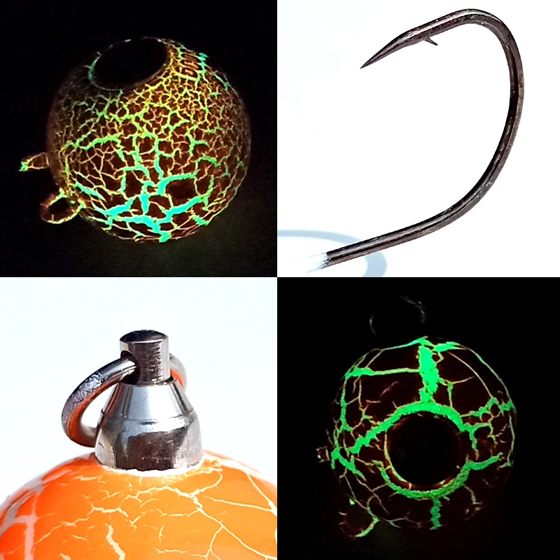 Señuelo con cabeza de anzuelo pesada, súper 200g/150g/100g, brillo luminoso, Pesca, rama de mar, cabeza de plantilla con falda, plantilla de plomo, señuelo de jigging - imagen 4