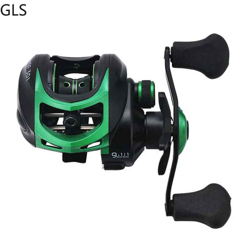 Carrete de pesca Baitcasting para mano derecha e izquierda, aparejos de pesca de agua salada, relación de transmisión 2023: 1, arrastre máximo 8KG, verde, 19 + 1BB, nuevo, 9,1 - imagen 5