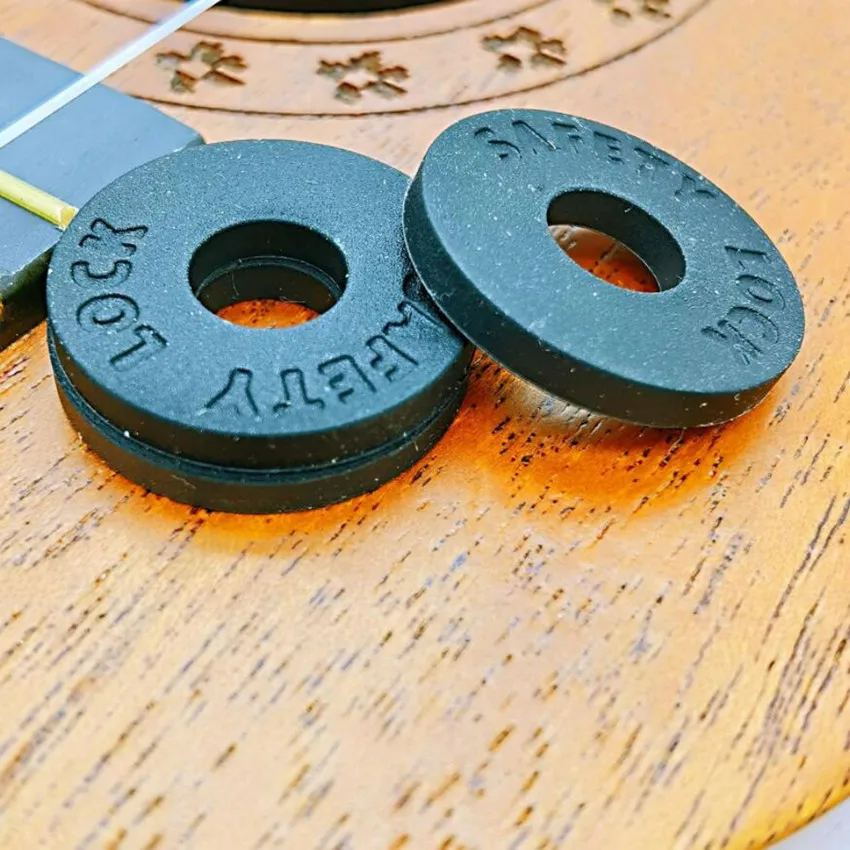 Correas de guitarra eléctrica, 1/3/6 piezas, bloques de bloqueo de Material de goma para bajo, piezas de guitarra, accesorios, púas de guitarra - imagen 3