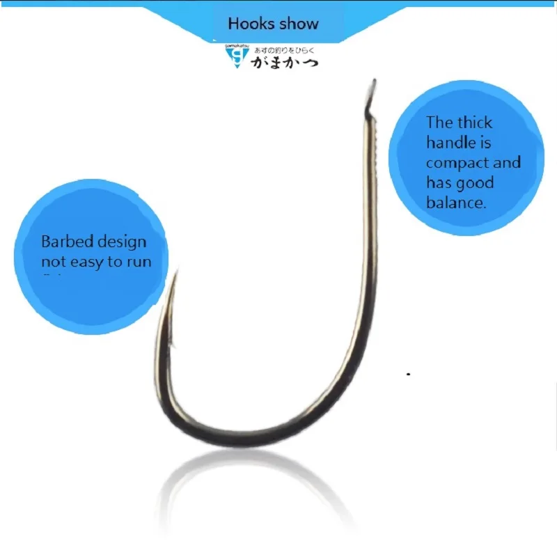Gancho de pesca de alta calidad, gancho Gamakatsu japonés, color marrón, con púas, nuevo - imagen 4