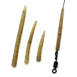 20 piezas accesorios de pesca de carpa, mangas antienredos, funda de gancho para aparejo de pelo, aparejos de pesca gruesos de carpa