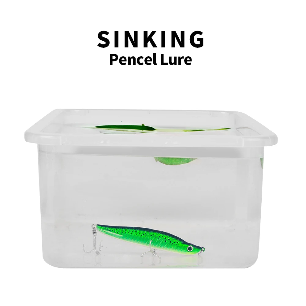 PROBEROS-SEÑUELOS DE PESCA DE 10cm-3,94 "/17g-0,6 oz, lápiz de hundimiento, Wobblers de fundición larga, Swimbait, cebo duro Artificial, aparejos de pesca - imagen 5