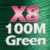 X8-100M-GREEN