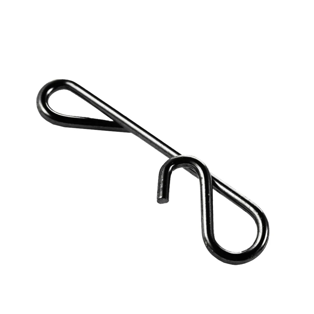 Conector de cable de línea de Pesca, conectores sin nudos trenzados, accesorio giratorio de barril de Pesca, herramienta de aparejos de Pesca, 50 unids/lote por paquete - imagen 5