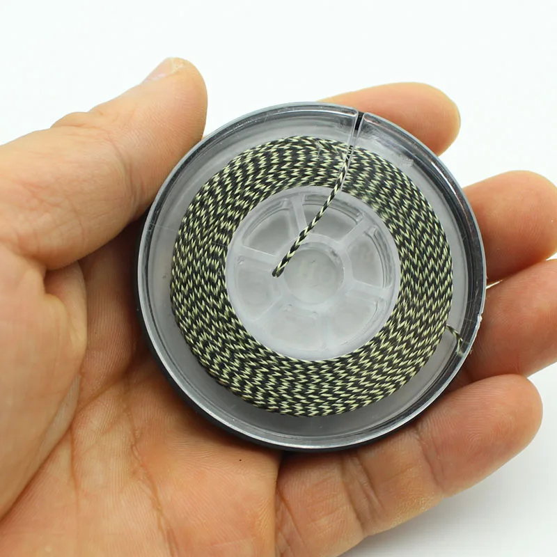 1 Uds. Línea de pesca de carpa, gancho trenzado, enlace de 8 cuerdas, 20m, 15lb, 25 y 35lb, anzuelo no recubierto para aparejo de carpa, aparejos de pesca de carpa gruesa - imagen 2