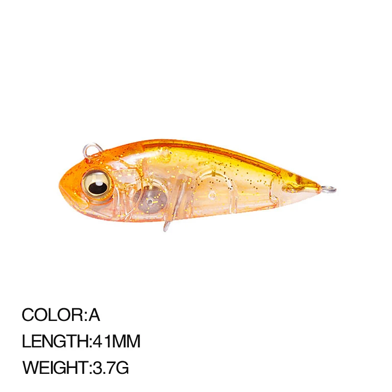 Señuelos VIB de 41mm y 3,7g, señuelo de pesca con vibración que se hunde, plástico duro, Artificial, VIB, hielo de invierno, Jigging, cebo de Lucio, aparejos Isca Peche - imagen 3