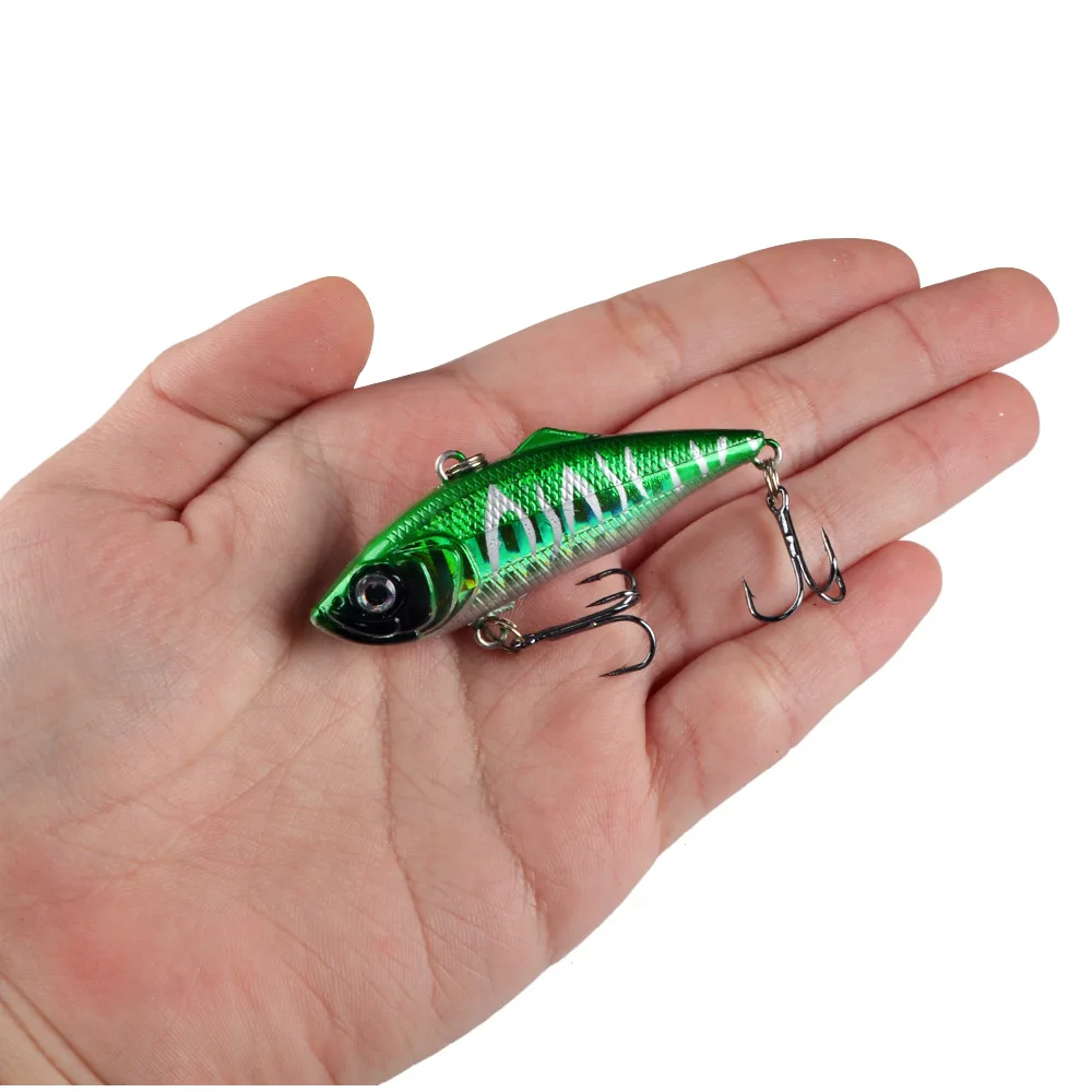 Señuelo de Pesca duro de 6cm y 11g, 1 piezas, cebo Artificial duro, anzuelos triples, Peche, lucio, curricán, aparejos de Pesca - imagen 4