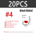 20pcs Size 4 Black