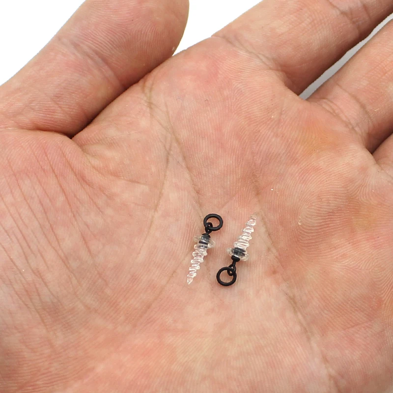 10 Uds. Clavija de tornillo Boilie con anillo giratorio para Ronnie Rig d-rig Chod Rig Terminal aparejos cebo soporte tornillo accesorios de pesca de carpa - imagen 3