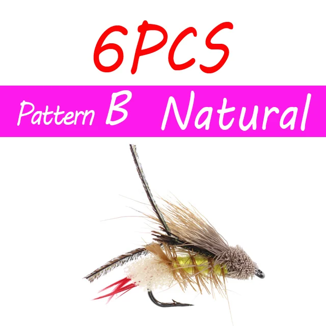 6PCS B Natural