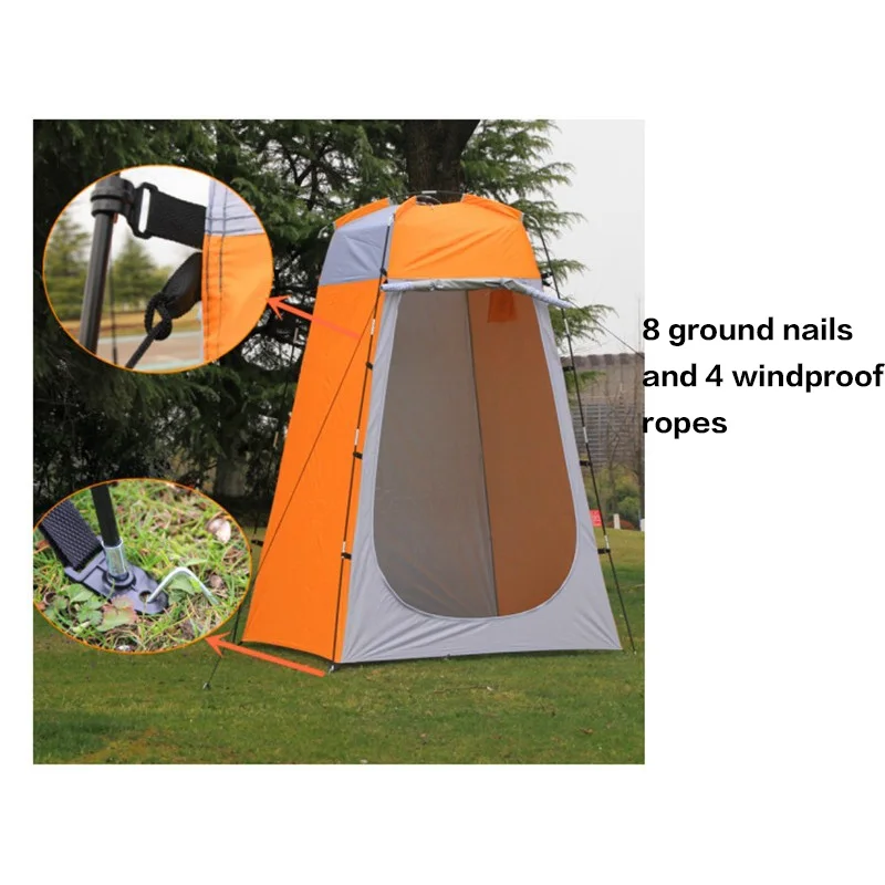 Inodoro de ducha portátil para privacidad, tienda de campaña de pesca Anti-UV, antidesgarro, para descanso al aire libre, tienda de fotografía transpirable, X533G - imagen 5