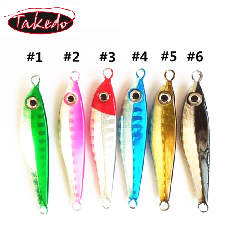 TAKEDO-señuelo LY03 para pesca de lubina, señuelo de plomo para pesca en agua salada, 5g, 8g, 12g, 18g - imagen 3