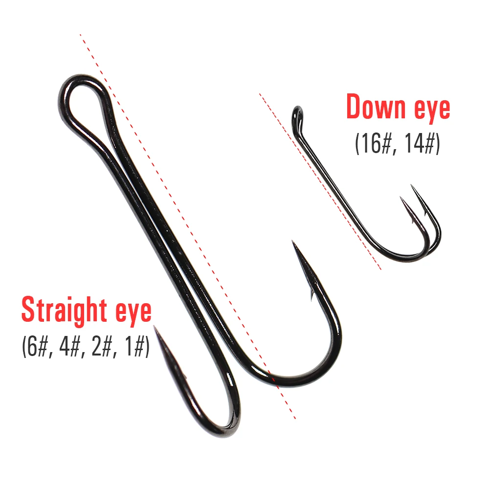 ICERIO-anzuelo de pesca doble de 10 piezas, anzuelo de pesca con mosca, Rana doble, lubina, anzuelos Asist para señuelo suave, cabeza de plantilla - imagen 4