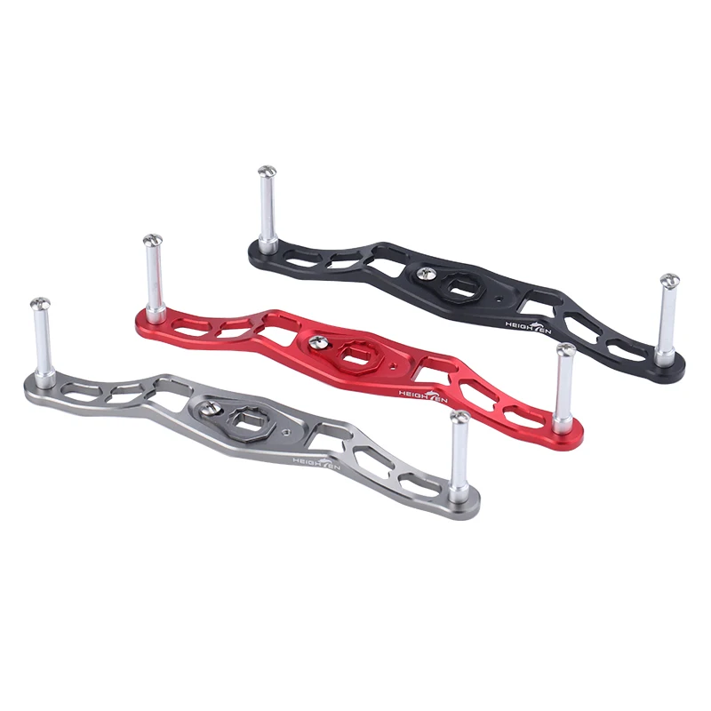 Manivela de carrete pesca aluminio HEIGHTE brazo oscilante metálico - imagen 2
