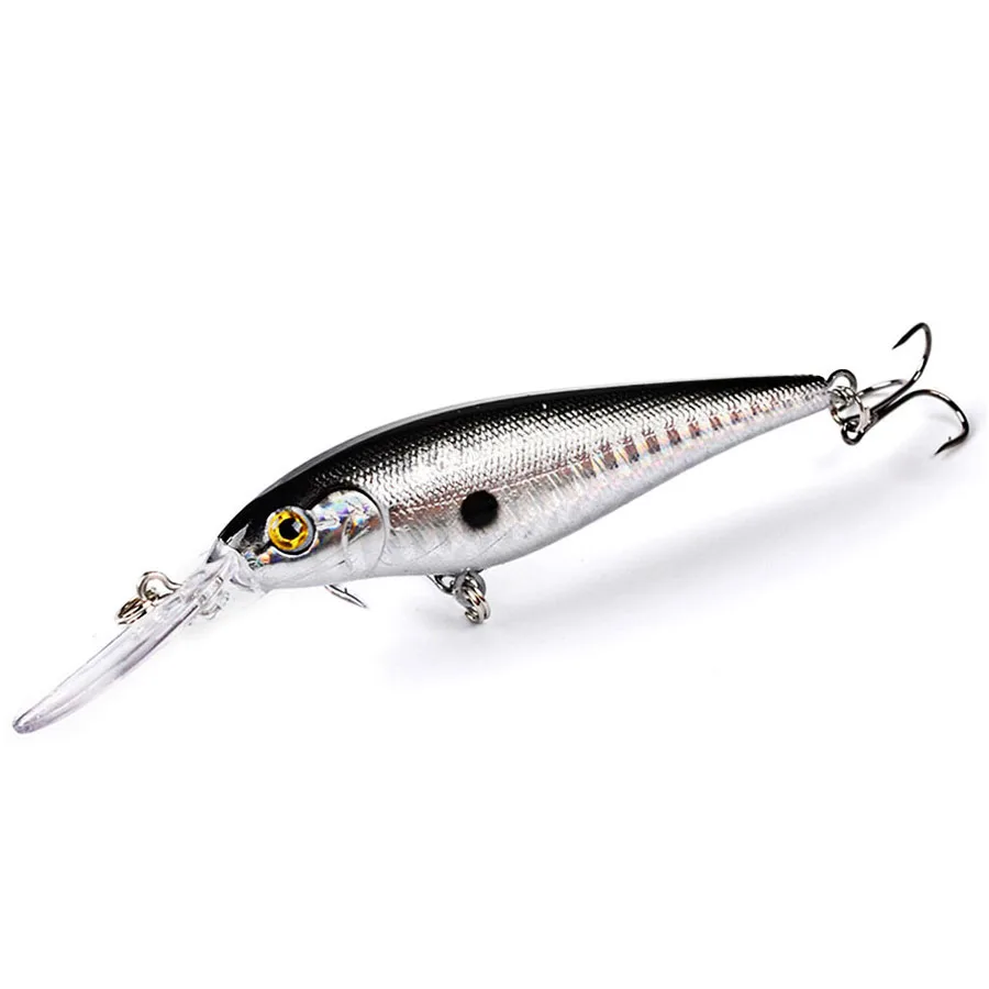 Señuelo de pesca Jerkbait Minnow Crankbaits, accesorios/aparejos/engranaje Wobbler para curricán/pez/Lucio, cebo Artificial, carpa dura, 1 ud. - imagen 4