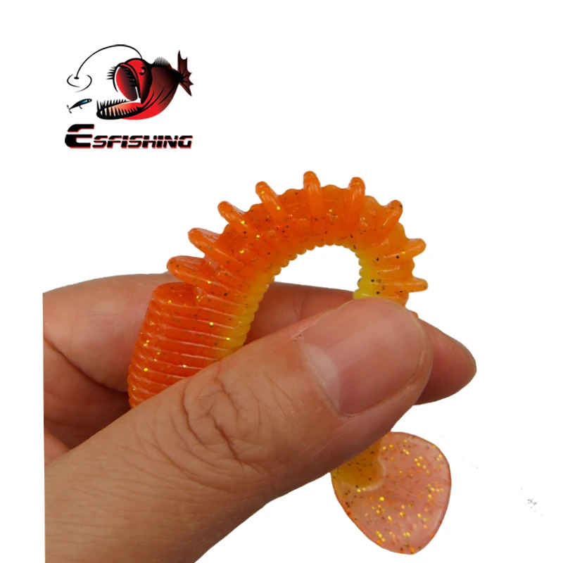 KESFISHING-señuelo de pesca FLK Minnow, 2,4 pulgadas, 4 pulgadas, cebos de silicona suave, cebos artificiales, olor a pescado Souple - imagen 3