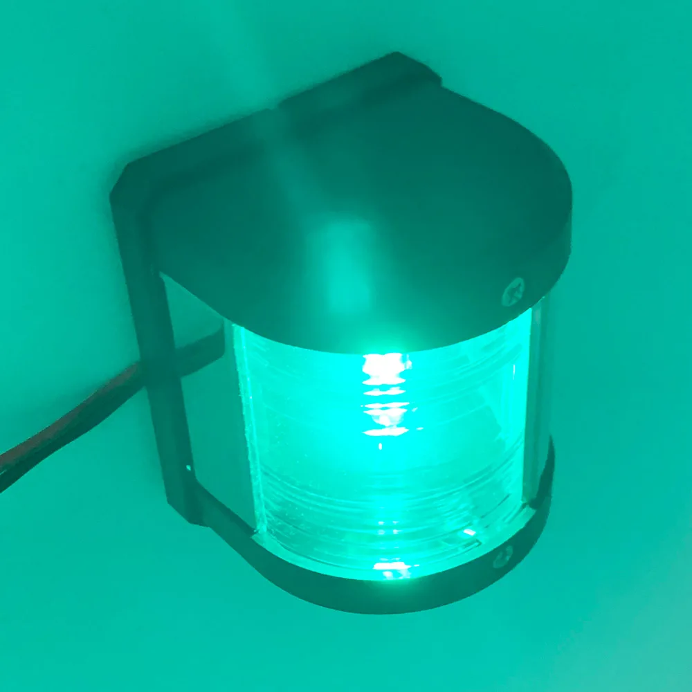 ANHEART Marine Luz navegación LED bicolor rojo/verde acero inox