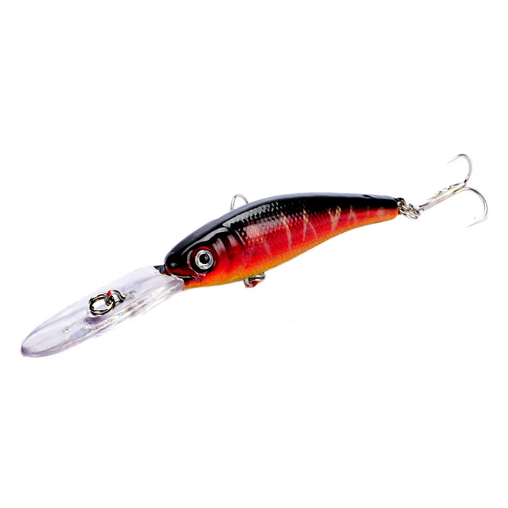 Señuelo de Pesca de pececillos láser, cebo duro Artificial de 10cm y 7,5g, Crankbait, ojos 3D, cebos de plástico Wobbler, aparejos de Pesca, 1 unidad - imagen 4