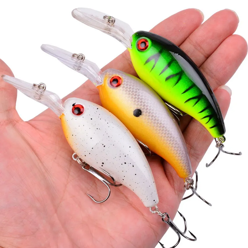 Señuelo de pesca con manivela de 10 piezas y 14g, Wobblers, señuelo de pesca Artificial, cebo duro, Swimbait, Mini Crankbaits, aparejos de pesca - imagen 2